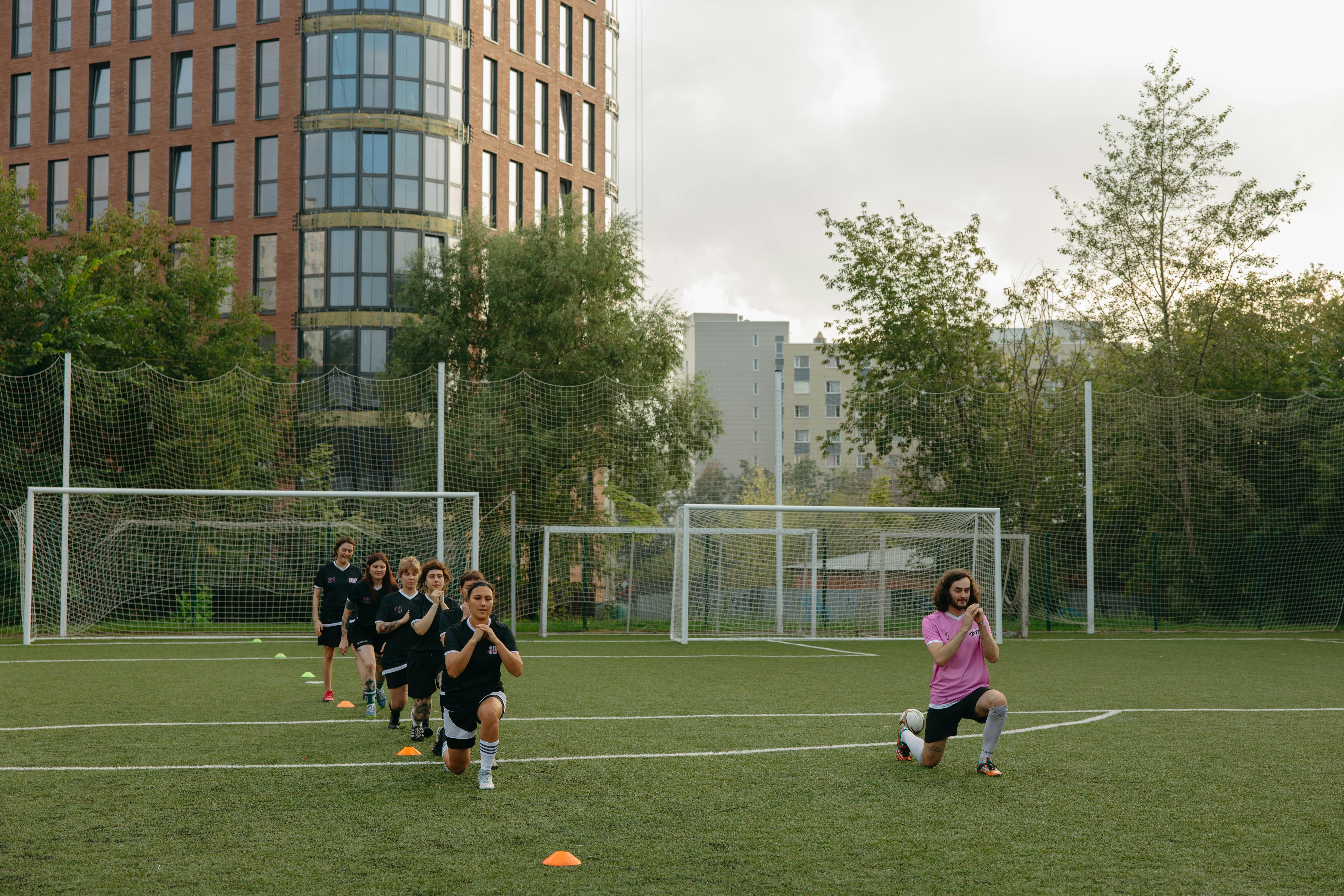 Football coaching drill